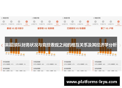 英超球队财务状况与竞技表现之间的相互关系及其经济学分析