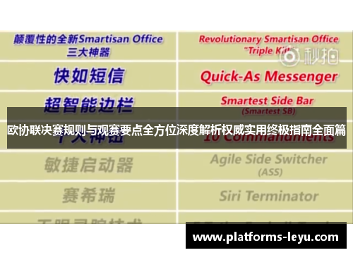 欧协联决赛规则与观赛要点全方位深度解析权威实用终极指南全面篇 欧协联决赛规则与观赛要点全方位深度解析权威实用终极指南全面篇